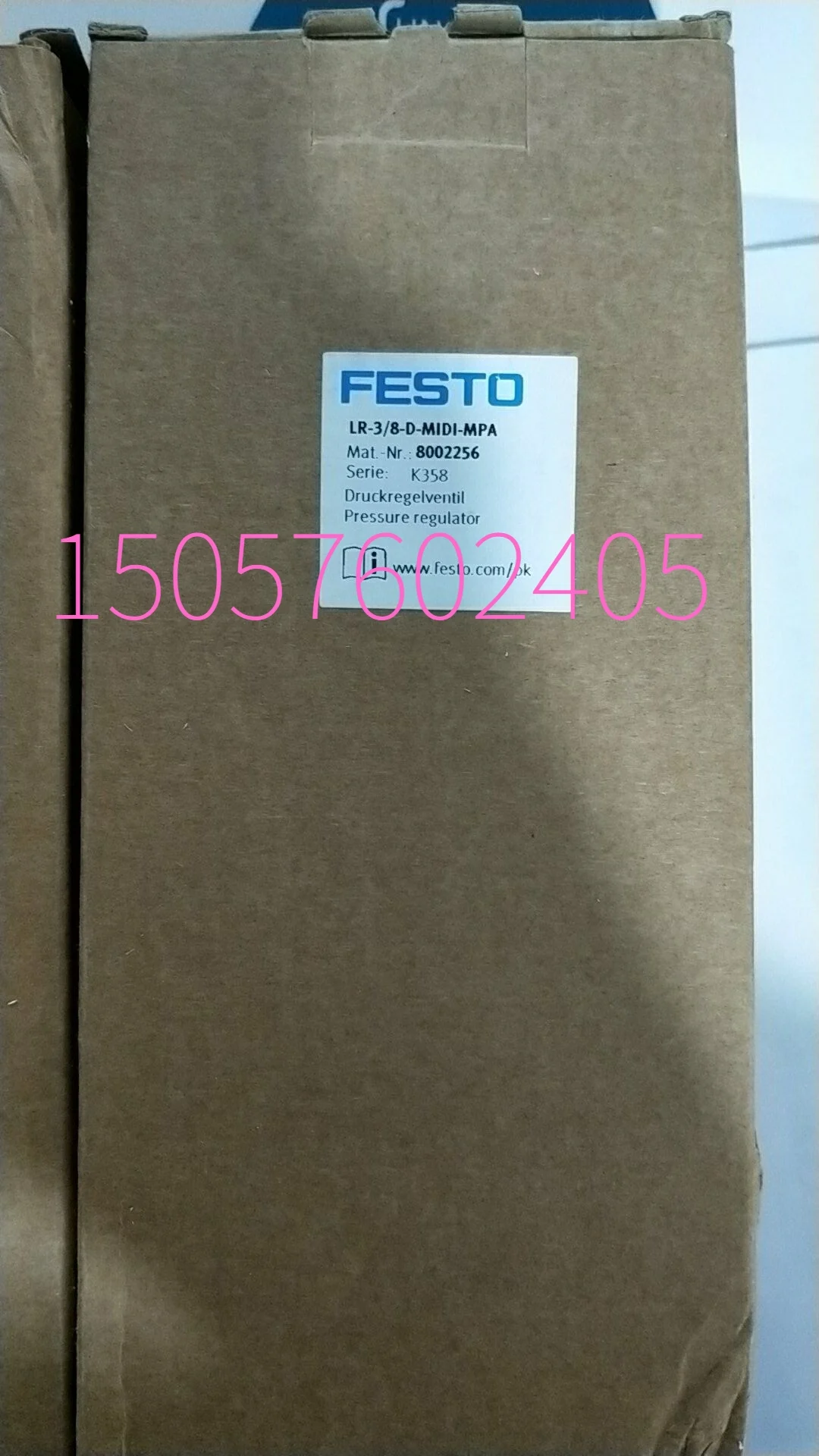 

Festo FESTO LR-3/8-D-MIDI-MPA Pressure Reducing Valve 8002256 Original Genuine Spot.
