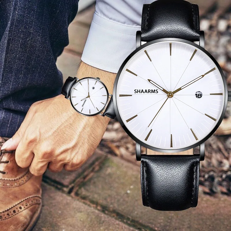 

Men's Watches Top Brand Luxury Fashion&Casual Business Quartz Watch Date Simple Quartz Wristwatch Relogio Masculino Time Saati