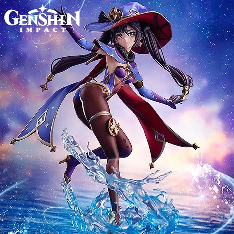 

25cm Genshin Impact Astrologist Mona Megistus Anime Figure Two Dimensional Game Peripheral Action Figurine Collectible Model Toy