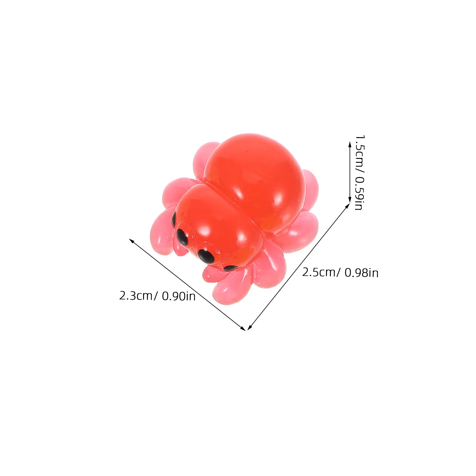 12개 야광 미니 레진 거미, 미니어처 풍경 장식, 할로윈 정원 공예 장식, 사무실 전시용 공예품 거미