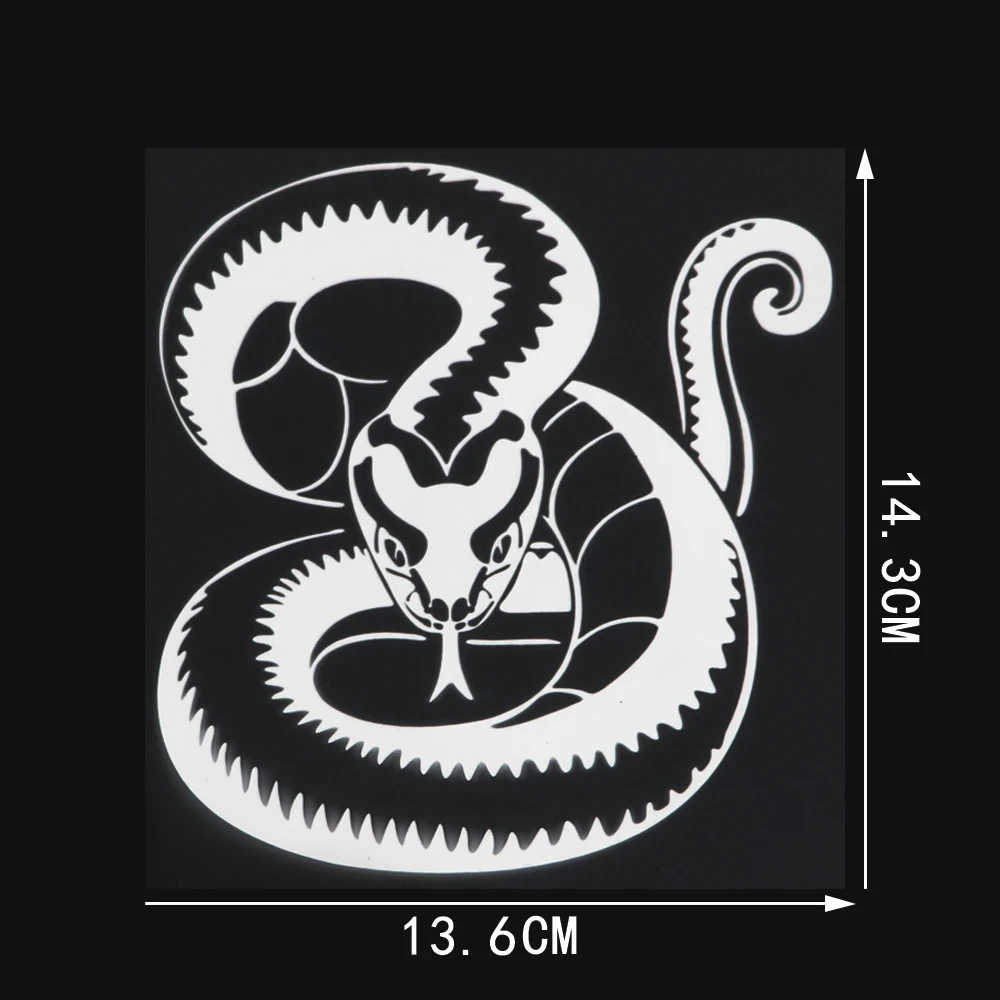 

Jpct интересная морская змея наклейка для RV, велосипеда, шлема водонепроницаемая и Солнцезащитная ткань 13,6 см × 14,3 см