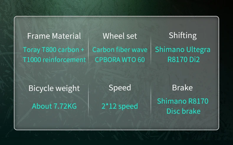 SAVA nueva hoja SLR8 C60 bicicleta de carretera de fibra de carbono, bicicleta DI2 para adultos 700C con componentes SHIMANO ULTEGRA Di2 R8170 bicicleta de carreras de alta gama