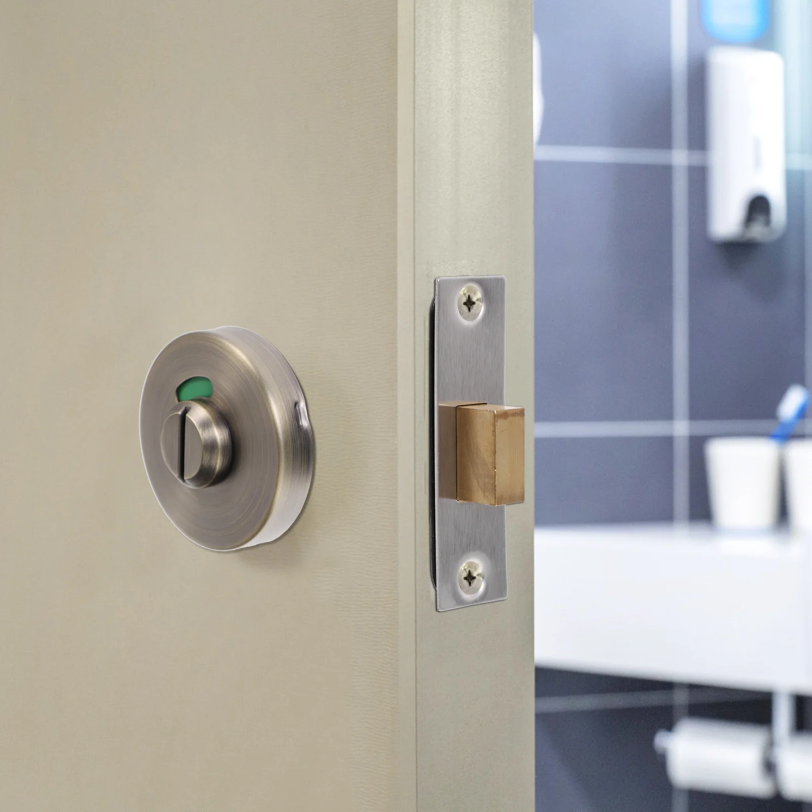 

Bathroom Door Lock Toilet Partition Lock Public Toilet Indicator Door Lock