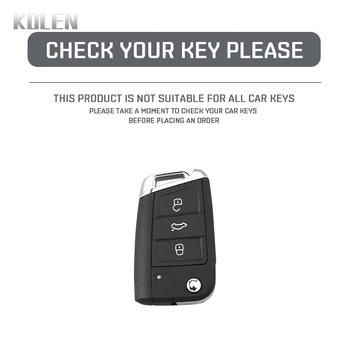 Fashion TPU Car Flip Key Case Cover Shell per VW Volkswagen Golf 7 MK7 Tiguan MK2 per Seat Ateca Leon FR 2 Ibiza Skoda Octavia - Fashion TPU Car Flip Key Case Cover Shell per VW Volkswagen Golf 7 MK7 Tiguan