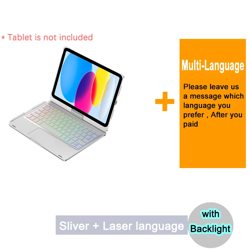 حافظة كيبورد بلوتوث iPad 11 بوصة عربي/انجليزي