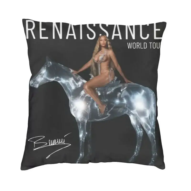 

2023 квадратная наволочка Beyonce от ренессанса, домашняя декоративная наволочка для подушки, декоративная подушка для гостиной с двусторонним принтом