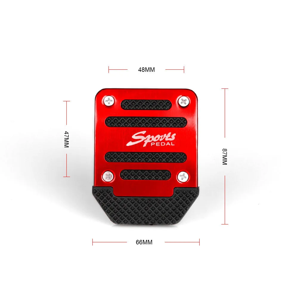 Car Accessories Car Pedals Pedal Cover Universal Aluminum Automatic Transmission Brake Fuel Gas Foot Pad Set Kit Non-Slip Tools
