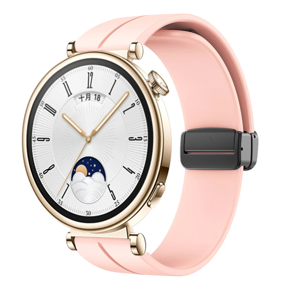 

Ремешок силиконовый для huawei watch gt 4, сменный спортивный браслет с магнитной застежкой, 18 мм 41 мм, gt4