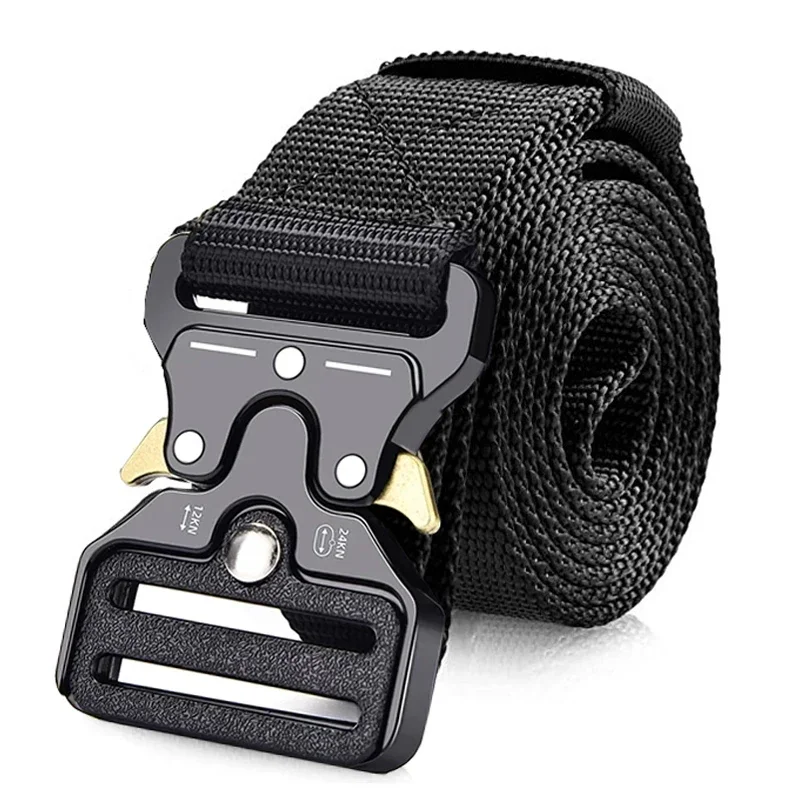 

Tactical Belts for Unisex Military Style Work Hiking Riggers Web Gun Belt with Heavy Duty Quick Release Metal Buckle