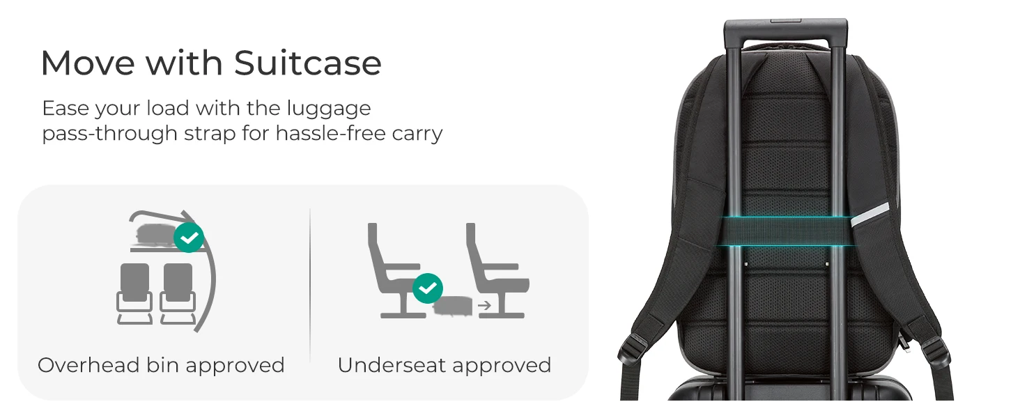حقيبة ظهر BAGSMART للكمبيوتر المحمول للرجال، مقاس 17.3 بوصة، حقيبة ظهر للأعمال، سعة كبيرة، حقيبة ظهر للكمبيوتر الجامعي S29374166f6754f568c31b5ff5ae2de37G