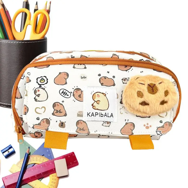 

Милые Пеналы, кавайная школьная модель, держатель на молнии, канцелярский органайзер для мальчиков и девочек, для взрослых