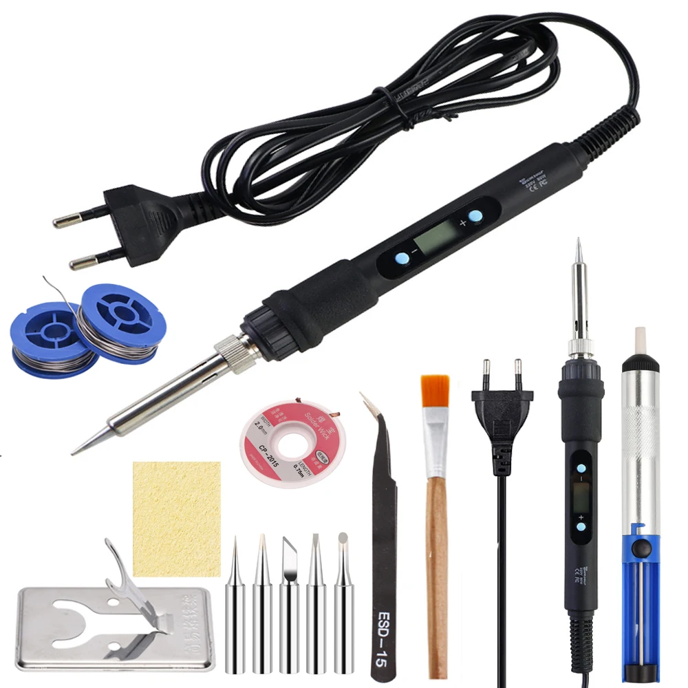 electric soldering iron kit 220V 110V Temperature Adjustable Welding Tool Ceramic Heater Soldering Tips Repair Tools,soldering iron kit,electric soldering iron,soldering iron set,soldering iron
