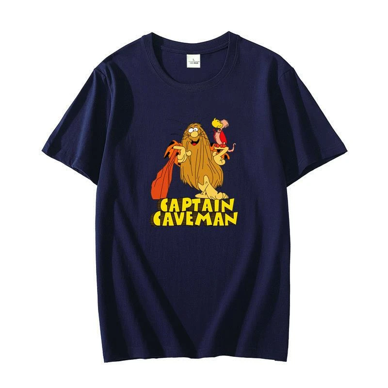 

Captain Caveman Pure Cotton Tshirt Animated 80s TV Show Cartoon Kids Cool Gift graphic t shirts Summer Harajuku Streetwear