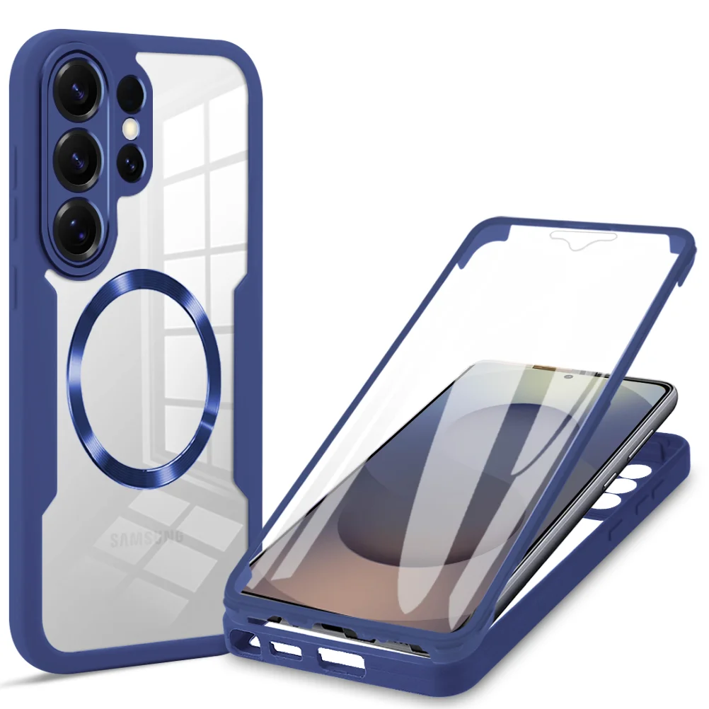 360° Full Body Shockproof Clear Case with Soft Bumper