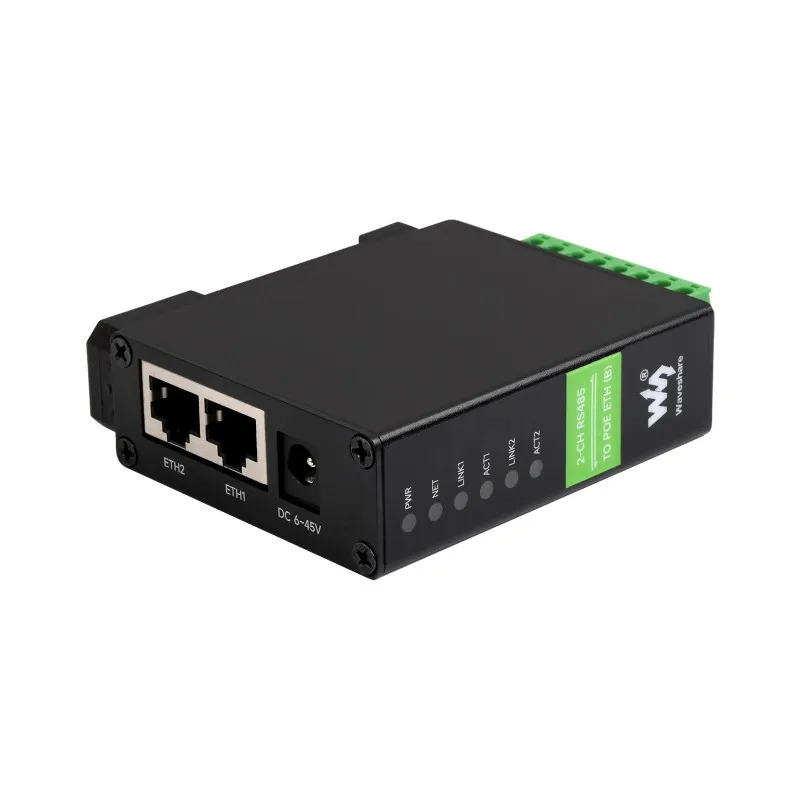 Ethernet Serial Server ch Rs485 para Rj45 Canais Duplos Operação Independente Bi-direcional Transmissão Transparente - Imagem 2