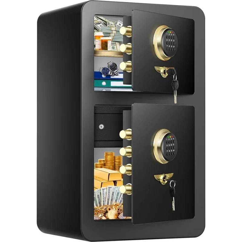 

[2024 Upgraded] 6.1 Cu ft Extra Large Home Safe Fireproof Waterproof with [DOUBLE], Heavy Duty Box [Hi