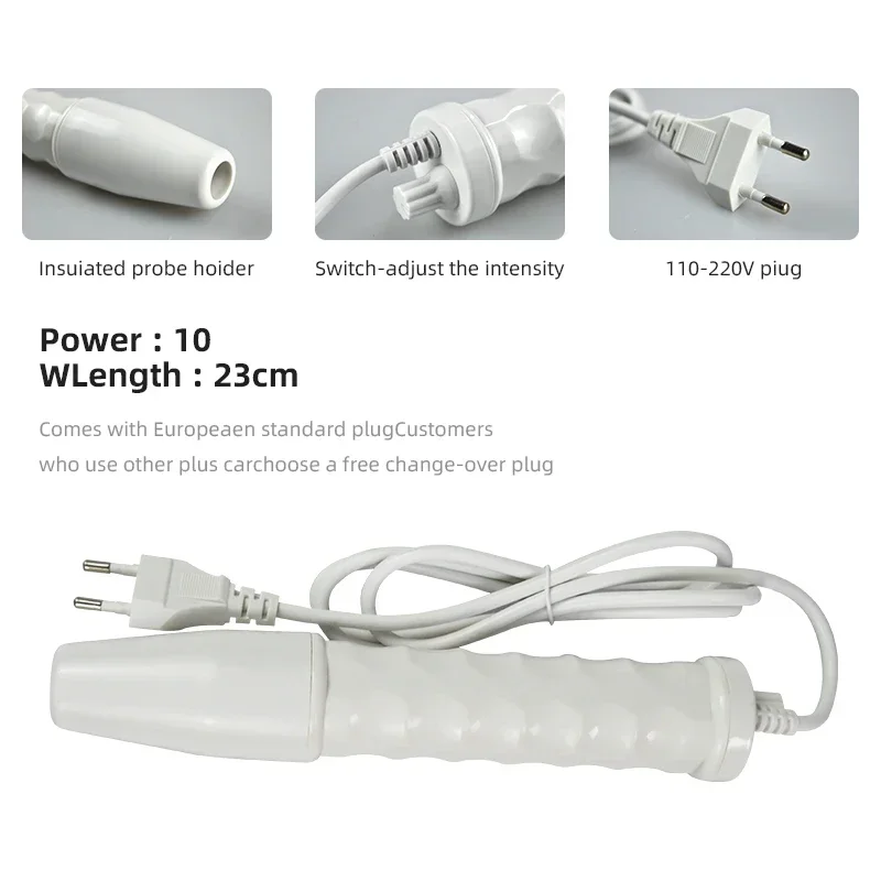 Facial Acne Wand Electrotherapy Skin Care Tool 4 in 1 High Frequency Electrode Wand Acne Spot Remover Anti Wrinkle Skin Care Spa Beauty Device