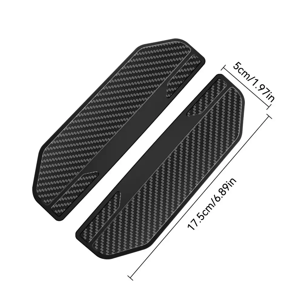 Car Rearview Mirror Rain Guard 2Pcs Carbon Fiber