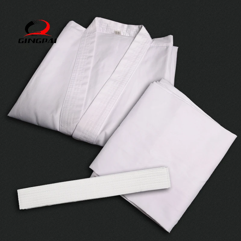 

White Collar Karate Uniform Dobok Adult Children Breathable Taekwondo WTF Approved Good Fabric Jodo clothes dobok kimono sets