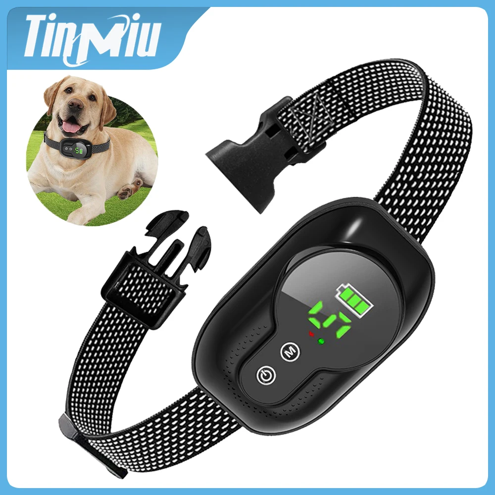 TinMiu Anti Barking Dog Collar Rechargeable Automatic Bark Stopper 