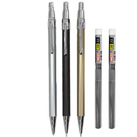 Creative Metal Mechanical Pencil 0.5mm 0.7mm Replaceable Refill Mechanical Pencil Student Stationery School Office Supplies 6