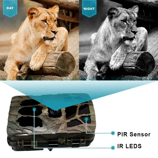 H982 4K Infrared 1080P Night Vision Trail Thermal Imager Video Tracking Wildlife Scouting Hunting IP66 Waterproof Digital Camera 4