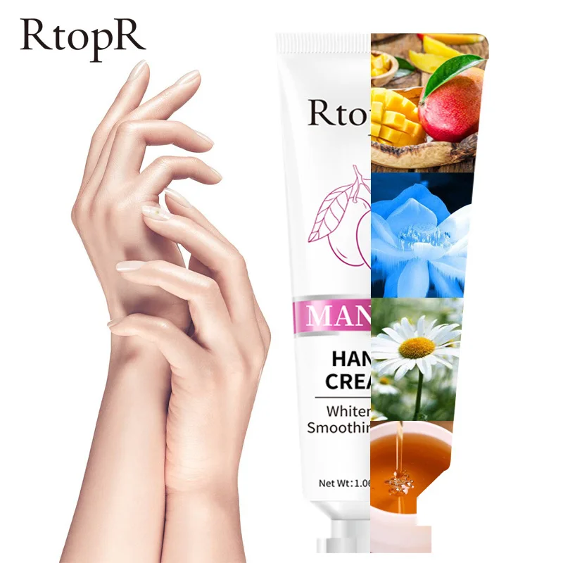 

RtopR World premiere Mango Bright Moisturizing Liquid High Quality Skin Hand Whitening Face Care Anti-aging Serum Hand Cream