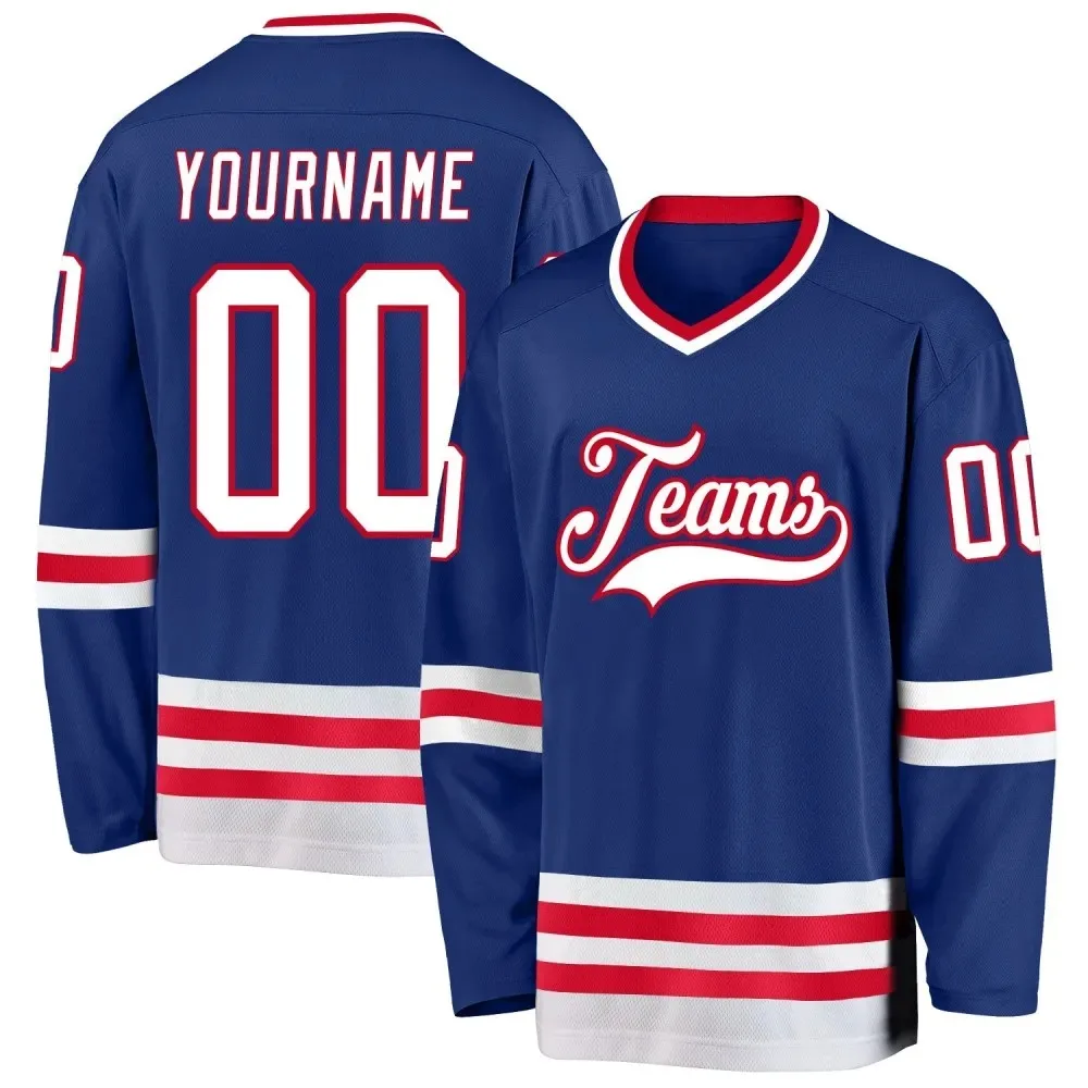 thumbnail image 1 of Camiseta de hockey sobre hielo personalizada, impresión personalizada de su nombre y número, camisetas de equipo, camisetas de entrenamiento de competición para hombres, mujeres y jóvenes, 1 of 5