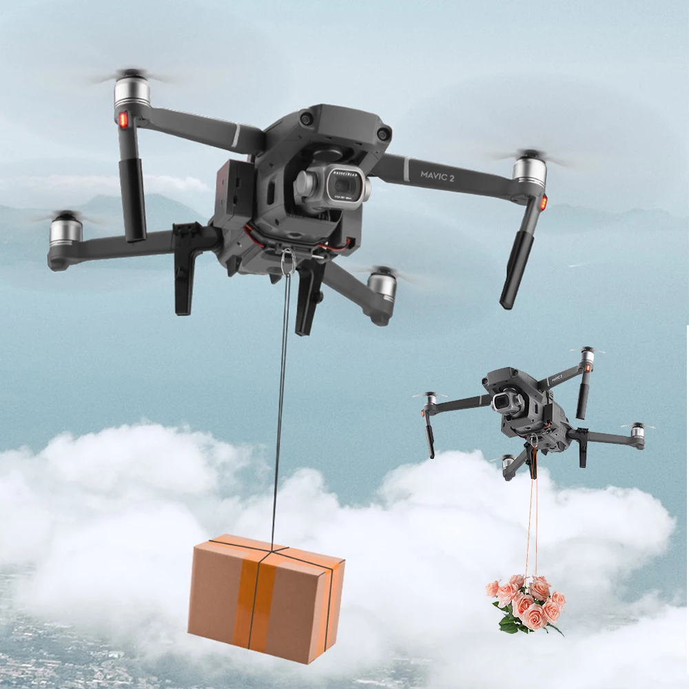 

Airdrop System for DJI Mavic 2 Pro Zoom Drone Quick Release Fishing Bait Wedding Ring Gift Deliver Life Rescue Thrower