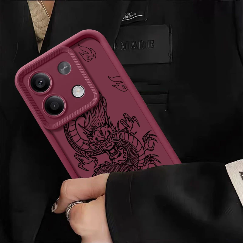 Dragon Pattern Soft TPU Silicone Phone Case