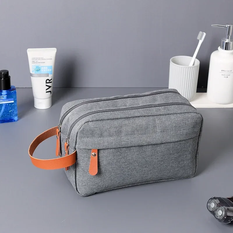 Man High Quality Make Up Bag Oxford Canvas Travel Toiletry Bag Organizer Waterproof  Women Wash Pouch Handbag Cosmetic Case 3