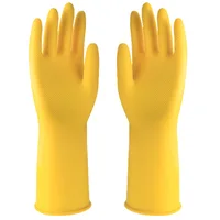 1 Pair Thick Rubber Gloves Plastic Latex Wear-Resistant Dishwashing Household Labor Protection Glove Car Wash Waterproof Kitchen 1