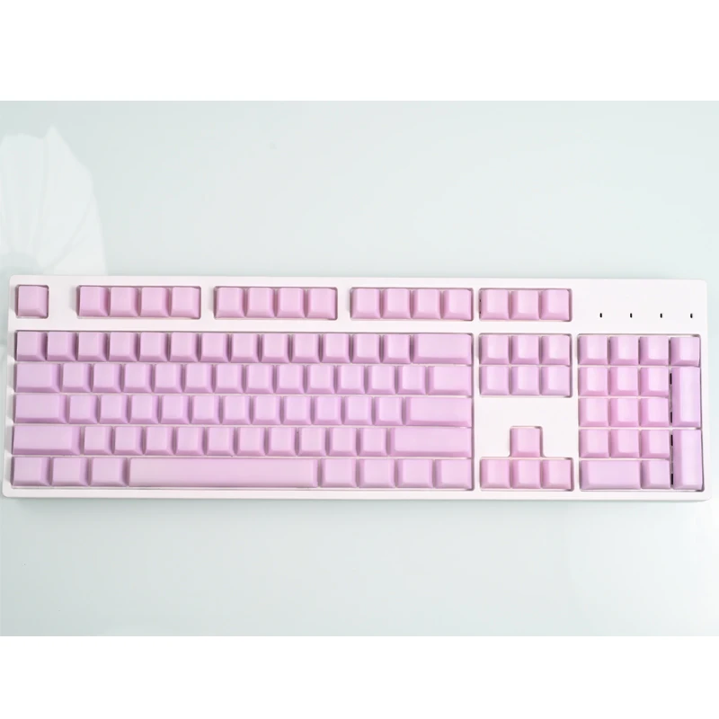 Pom Jelly Keycap para Teclado Mecânico Conjunto de 104 Chaves Suporte Retroiluminado Arco-íris do Perfil do Oem - Imagem 3