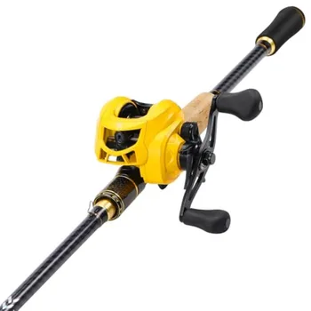Bait casting Fishing Combos Carbon Fiber Composite 2 Piece 6'0 1