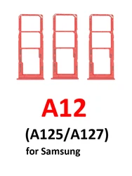 Dual - Color SIM Card Tray and Micro SD Slot Holder - Black and Blue (Red x3)