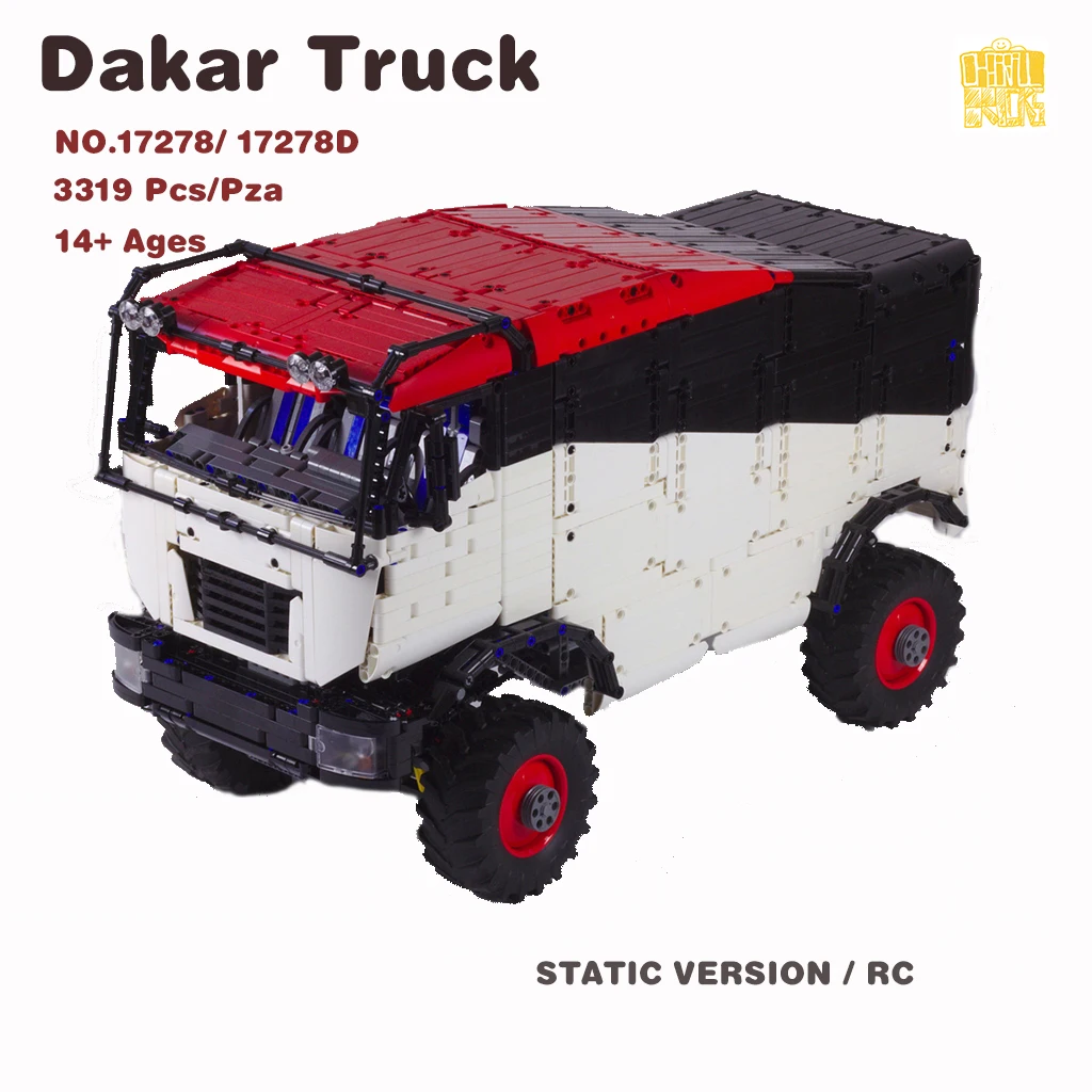 

MOC-17278 Dakar Truck Model With PDF Drawings LEGOin Building Blocks Bricks Kids DIY Toys Birthday Christmas Gifts