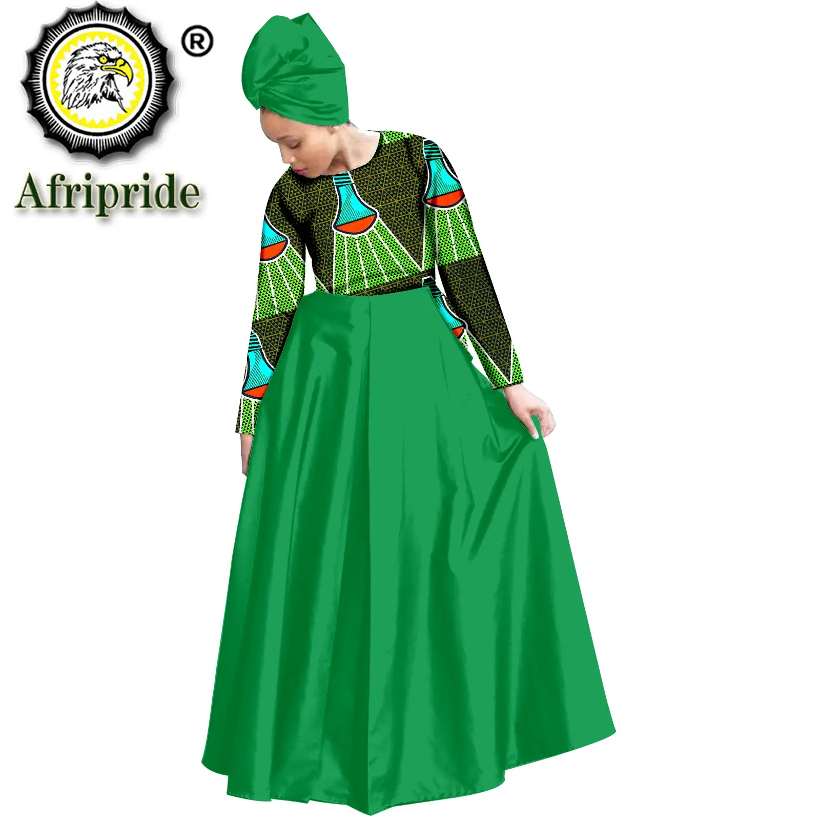 African Dresses for Women Print Tops Ankara Skirt and Headscarf Set Triditional Outfits Tribal Wear Formal AFRIPRIDE S2026010