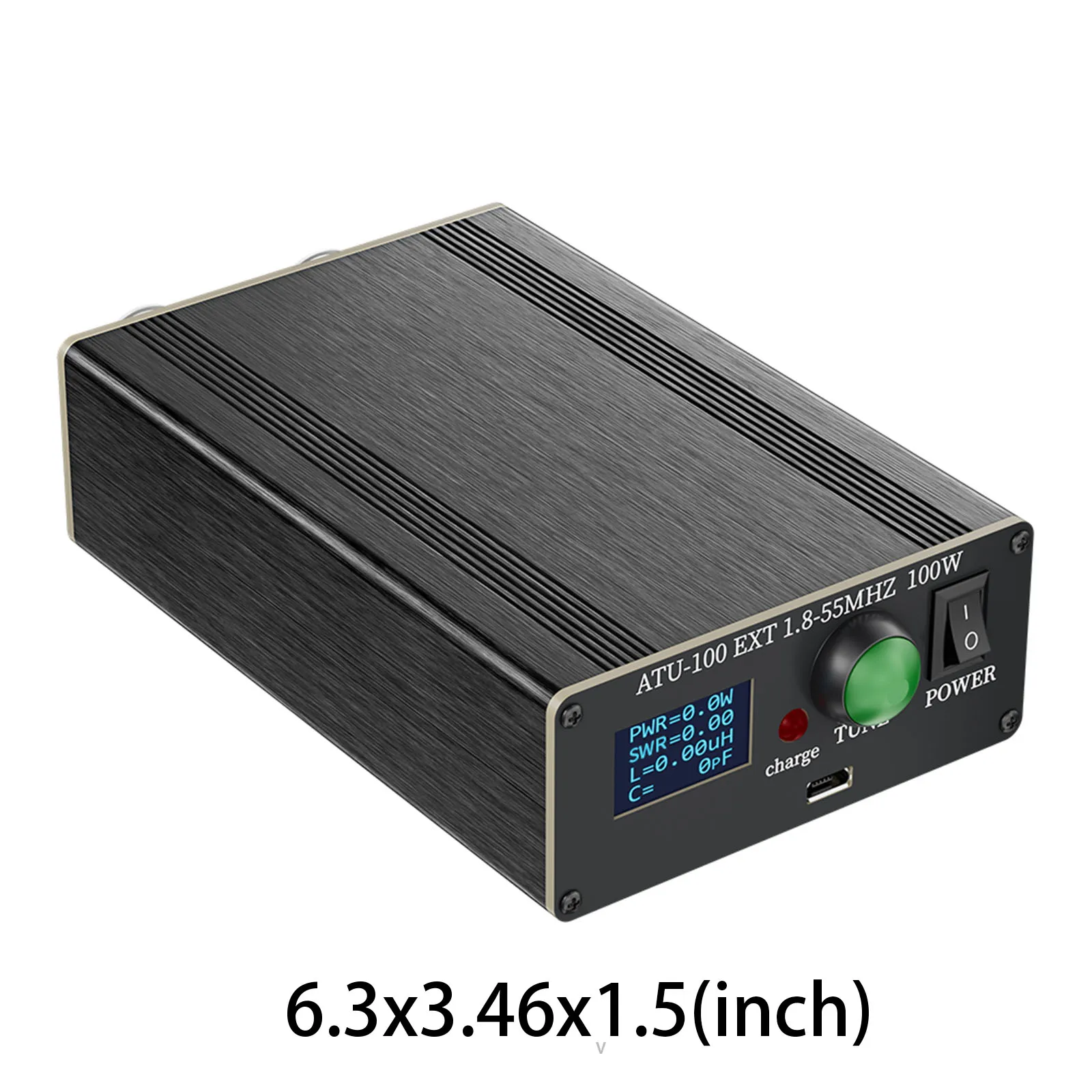 ATU-100 Pro+ 다기능 안테나 튜너 1.8-55MHz 미니 라디오 장비용 휴대용 HF 안테나 튜너
