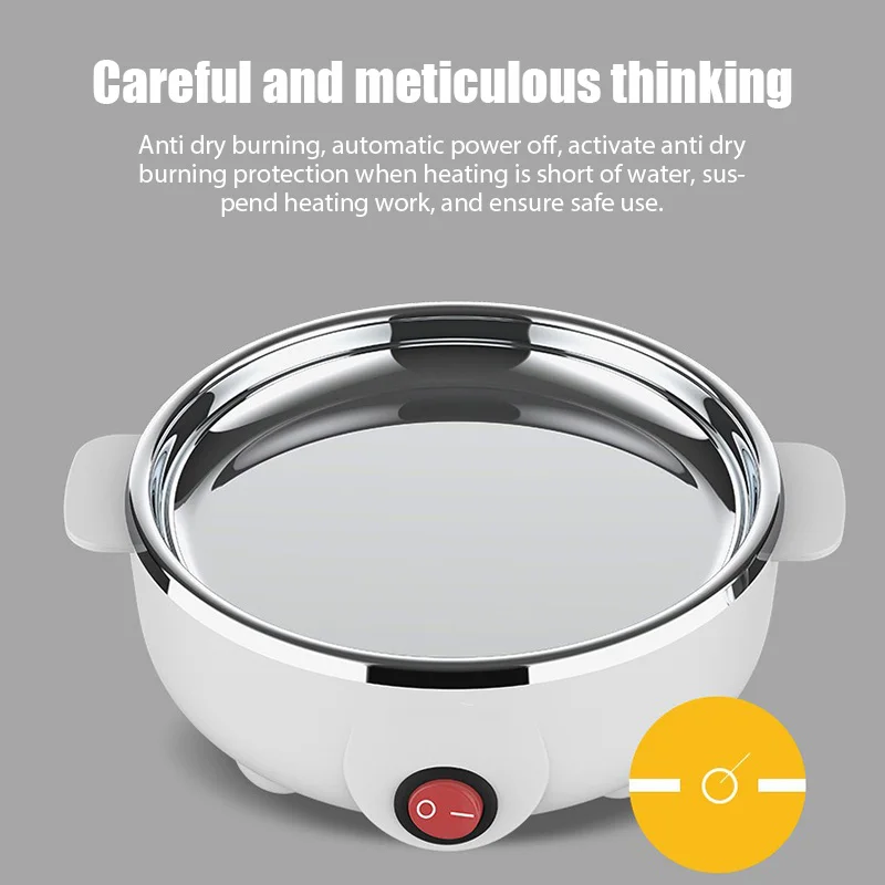 Electric Egg Boiler Multifunctional Double Layers Egg Cooker Mini Steamer Corn Milk Cooker Kitchen Cooking Breakfast Machine