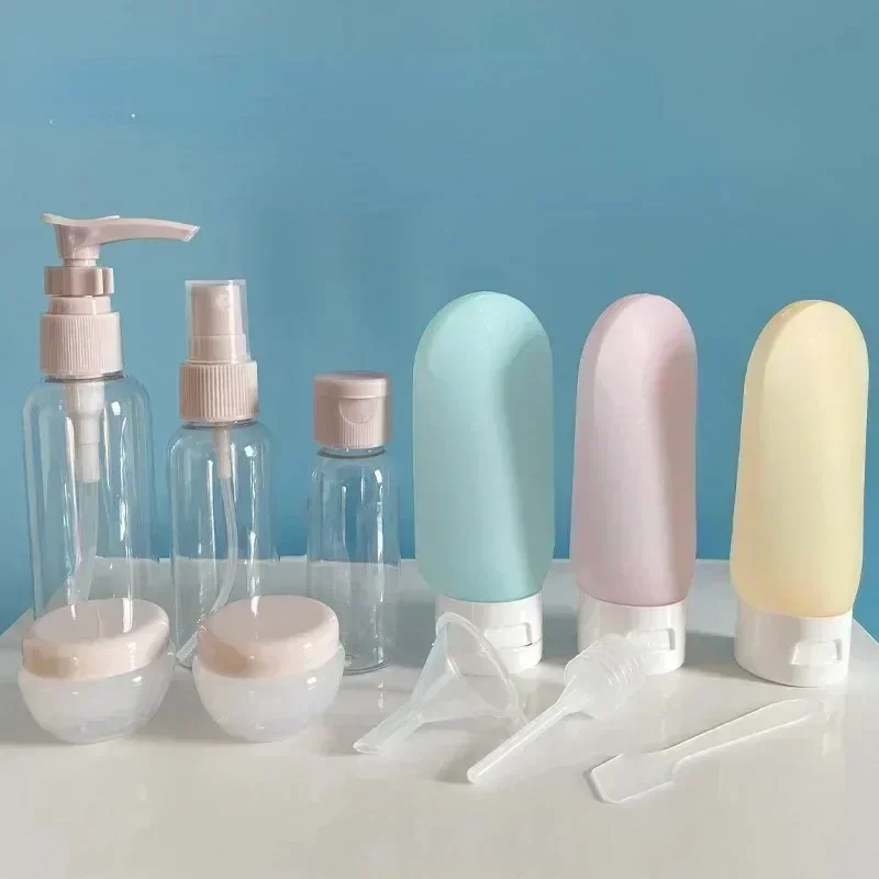 Travel Bottles Set with Storage Bag - Empty Liquid Containers for Creams, Lotions, and Sprays
