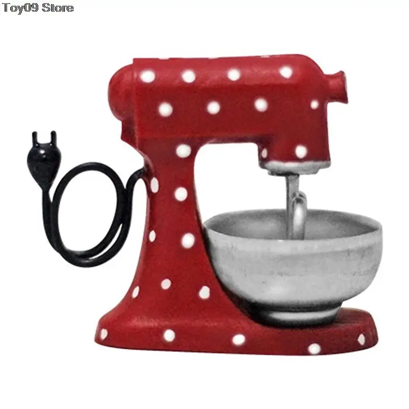 1set112DollhouseMiniatureChristmasRedMixerBlenderModelChristmasSceneOrnamentKitchen