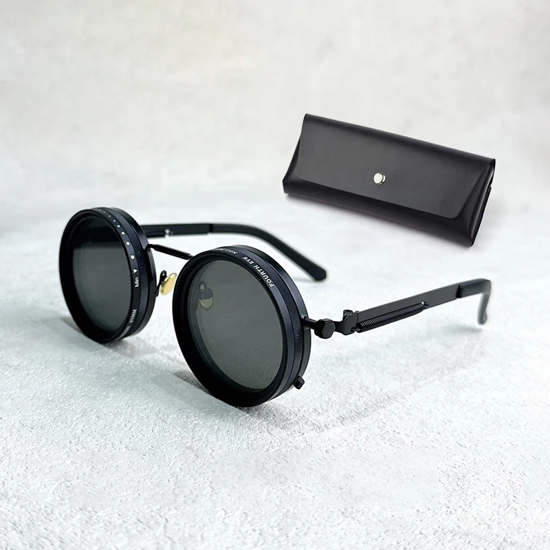 Lunettes De Soleil Polarées Arrondies Réglables 1 à 9 Vitesses - Teintes ND Pour Hommes Et Femmes
