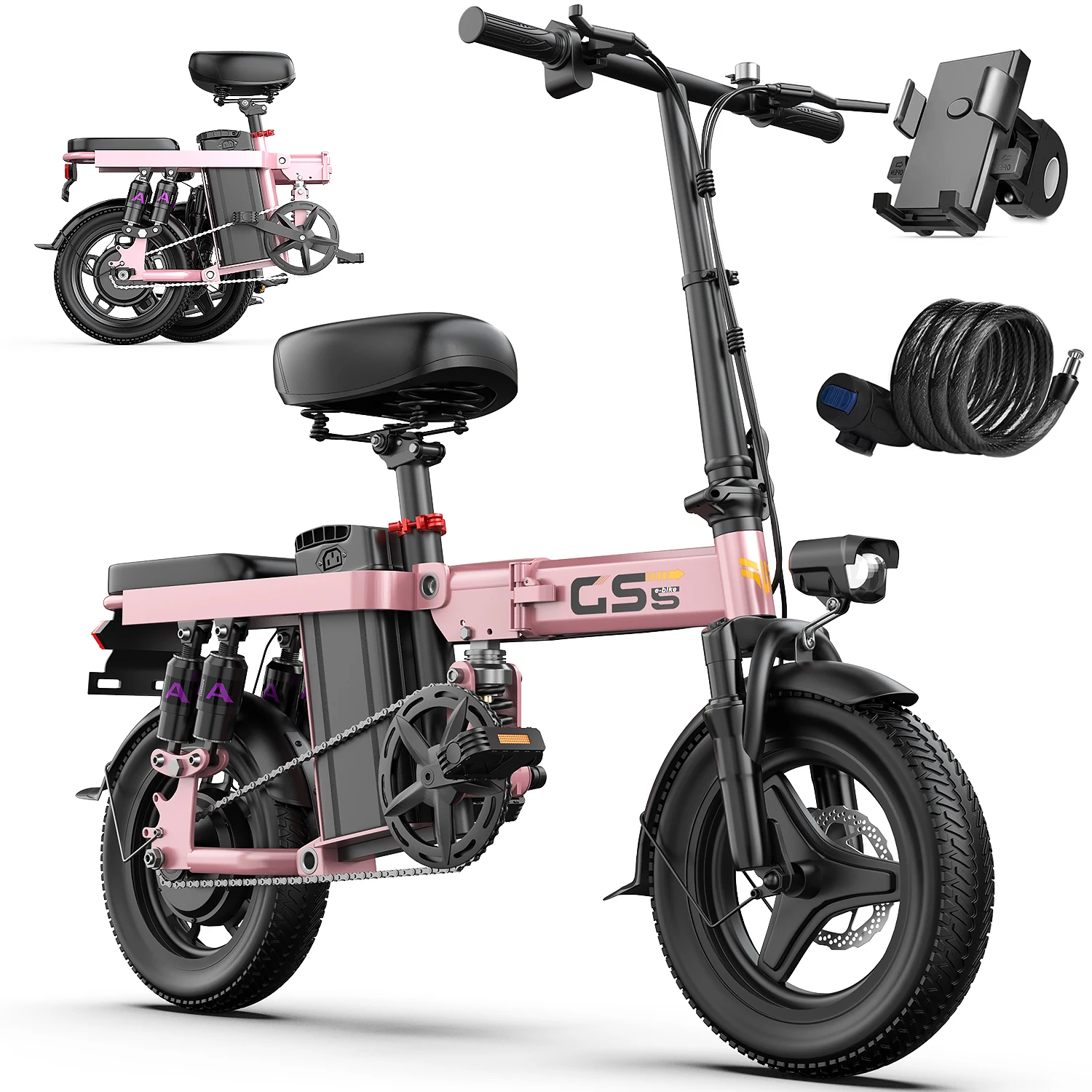 740W Folding Electric Bike 4