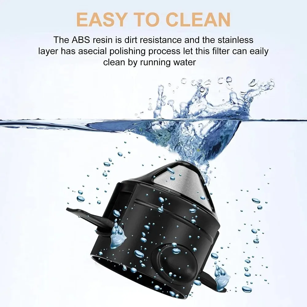 ماكينة تحضير القهوة المحمولة سعة 1-2 كوب، فلتر قهو...