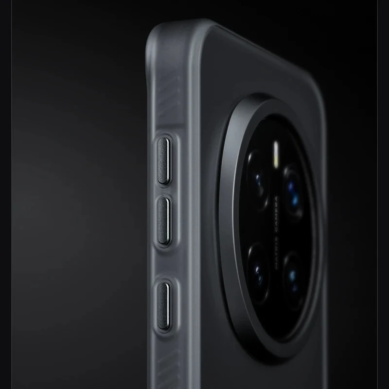 Magnetic Shockproof Matte Case with Transparent Back and Built-in MagSafe Compatibility
