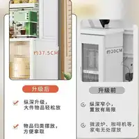 ห้องครัวโมเดิร์นตู้ Hutch Movable Full ประตูตู้กระจกเก็บจอแสดงผลตู้ Muebles Cocina เฟอร์นิเจอร์มัลติฟังก์ชั่น 4