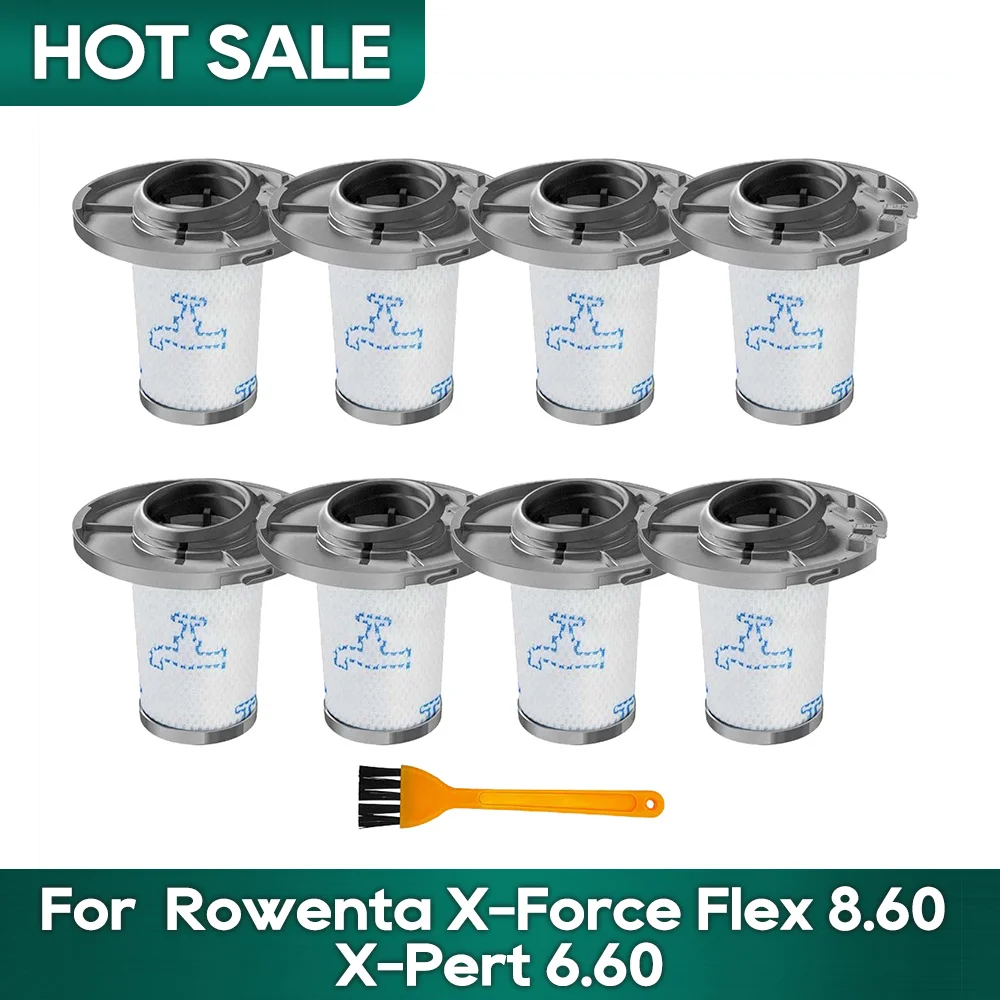 2 Filtri Per Aspirapolvere Rowenta X-Force Flex 8.60 - Modelli RH96XX E TY68XX