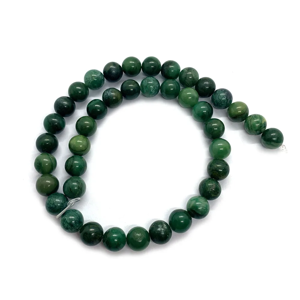 

6/8/10/12mm African Natural Stone Round Loose Beads Charms for Bracelets Jewelry Making DIY Necklace Earrings Accessories