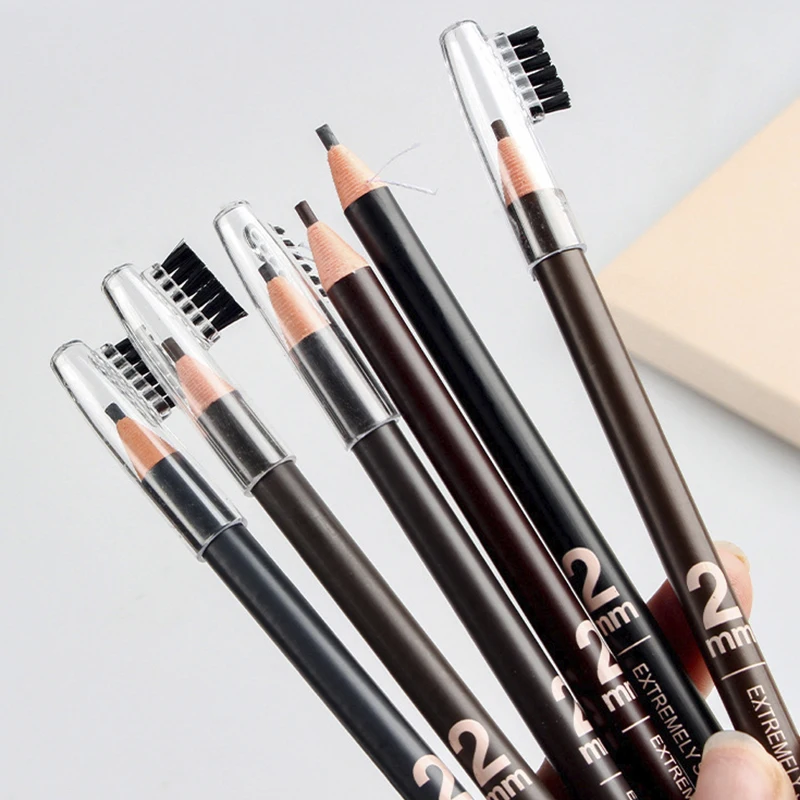 1PC Eyebrow Pencil Tattoo Waterproof Eye Brow Pencil Tint Makeup Cosmetics 6 Colors Microblading Long Lasting Eyebrow Pen 5