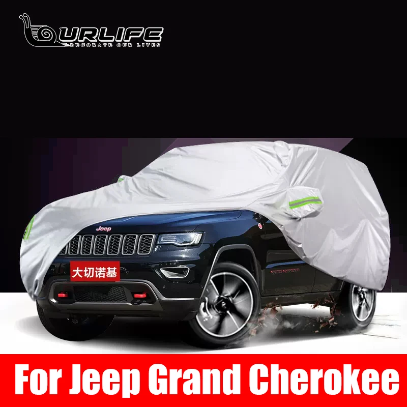 Full Car Cover Indoor Outdoor Heat Sun UV Protection Dustproof Anti-UV Scratch For Jeep Grand Cherokee Accessories